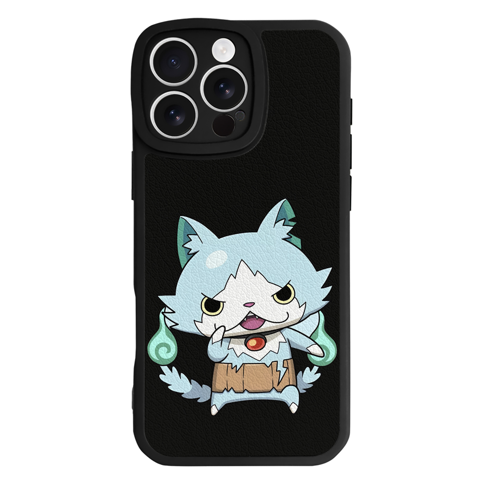 （画像用） 妖怪ウォッチ Yo-kai Watch 【iPhone 16シリーズ対応】シリコンスマホケース（レザー調） 材質：シリコン